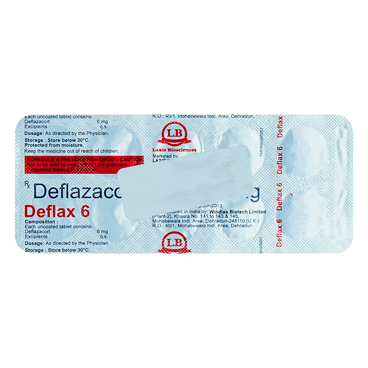 Deflax 6 mg Tablet 10's, Pack of 10 TabletS Deflax 6 mg Tablet 10's, Pack of 10 TabletS