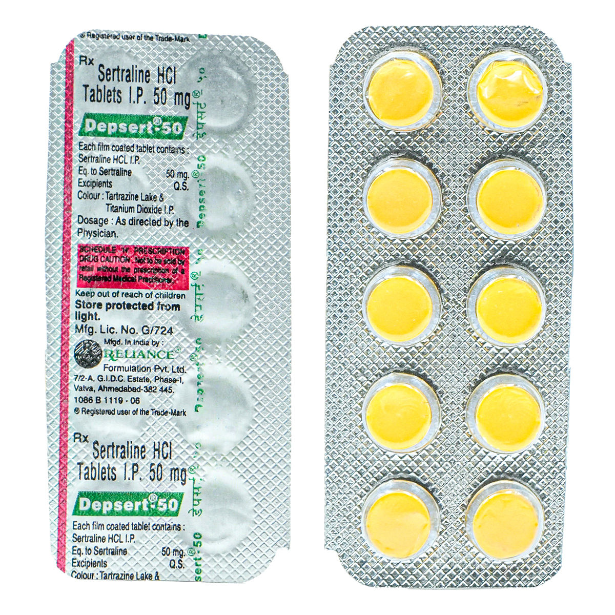 Buy Depsert 50mg Tablet 10's Online