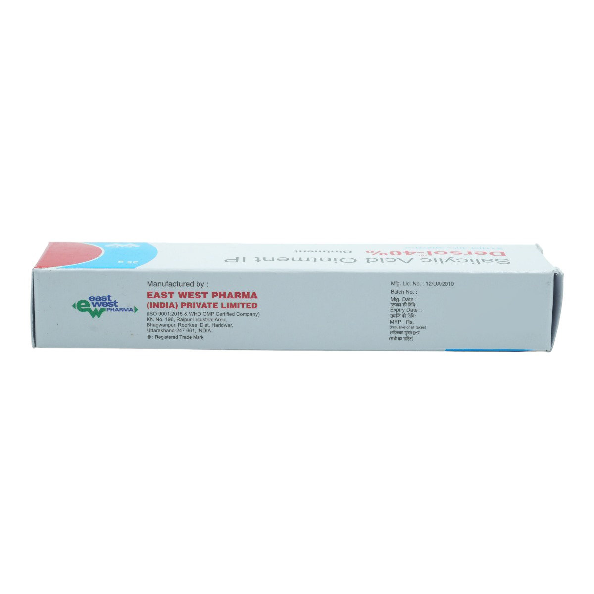 Dersol 40% Ointment 25 gm, Pack of 1 OINTMENT Dersol 40% Ointment 25 gm, Pack of 1 OINTMENT