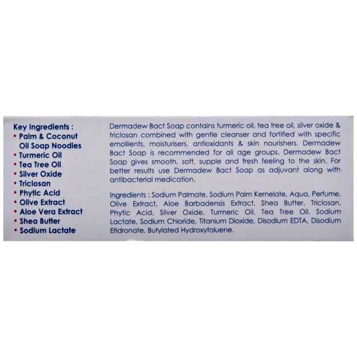 Dermadew Bact Soap 50 gm, Pack of 1 Dermadew Bact Soap 50 gm, Pack of 1