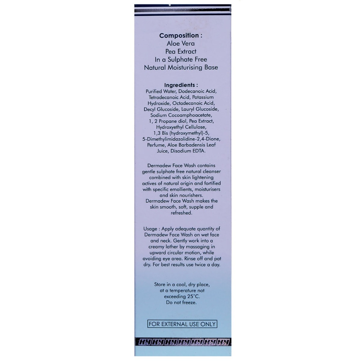 Dermadew Face Wash 100 ml | Aloe Vera & Pea Extract | Face Cleanser | Makes Skin Soft, Nourished & Moisturised, Pack of 1 Face Wash Dermadew Face Wash 100 ml | Aloe Vera & Pea Extract | Face Cleanser | Makes Skin Soft, Nourished & Moisturised, Pack of 1 Face Wash