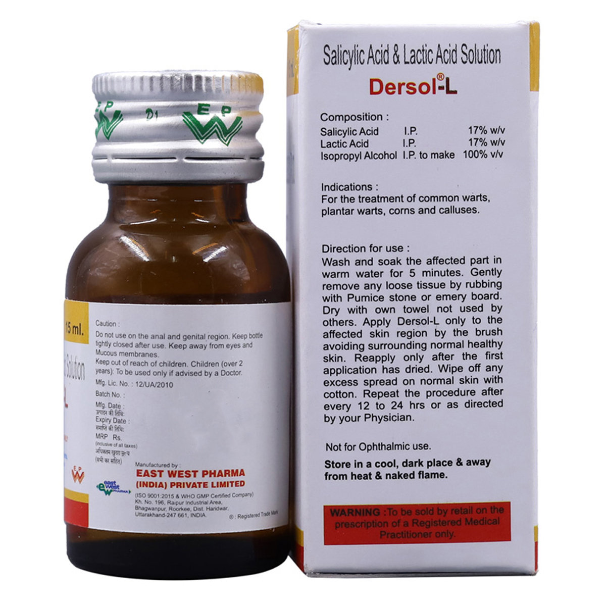 Dersol-L Solution 15 ml, Pack of 1 Dersol-L Solution 15 ml, Pack of 1