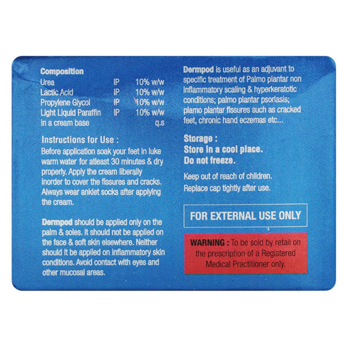 Dermpod Cream 100 gm, Pack of 1 Dermpod Cream 100 gm, Pack of 1