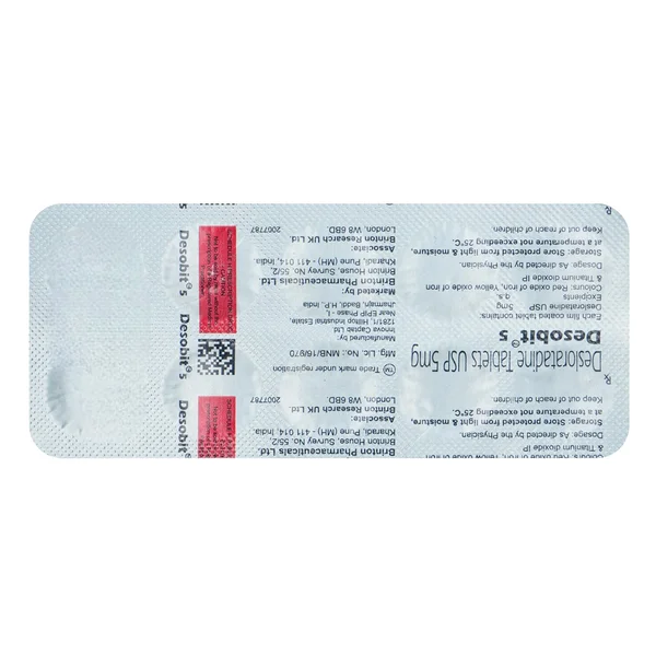 Desobit-5mg Tablet 10's, Pack of 10 TABLETS