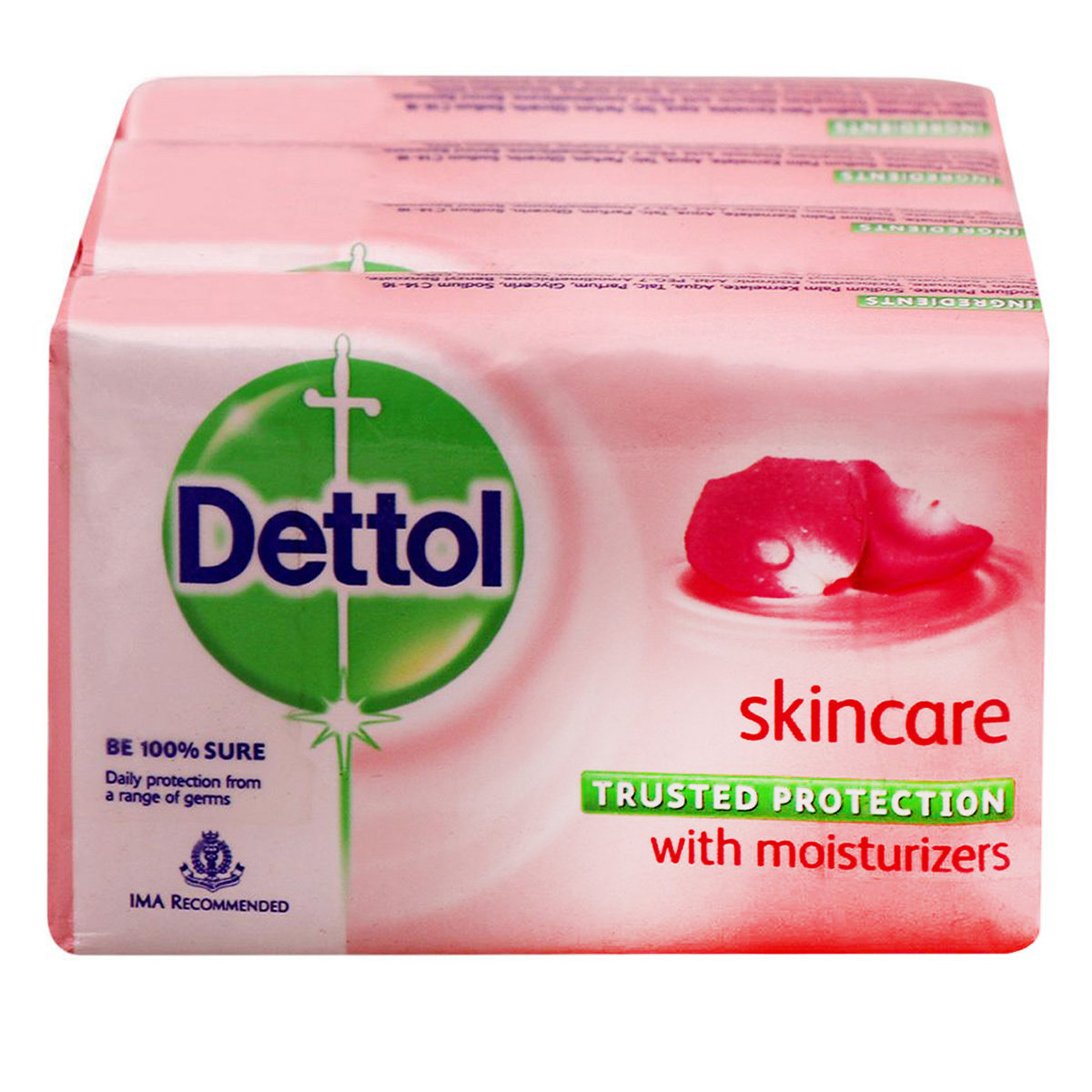 Dettol Skincare Soap, 500 gm (4x125 gm), Pack of 1 Dettol Skincare Soap, 500 gm (4x125 gm), Pack of 1