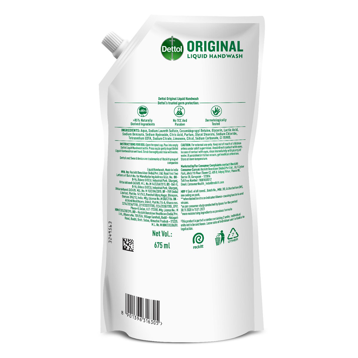 Dettol Original Liquid Handwash, 675 ml (Buy 1 Get 1 Free), Pack of 1 Dettol Original Liquid Handwash, 675 ml (Buy 1 Get 1 Free), Pack of 1