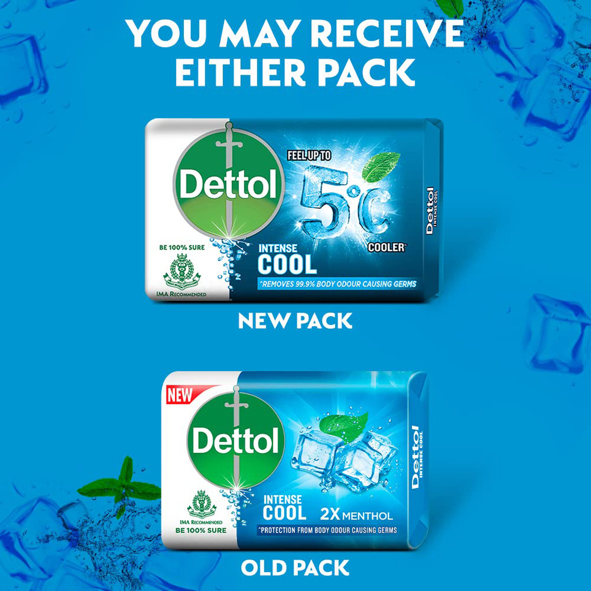 Dettol Cool Soap 75 gm | Kills 99.9% Germs | Prevent Body Odour | With Intense Cooling Effect | IMA Recommended, Pack of 1 Dettol Cool Soap 75 gm | Kills 99.9% Germs | Prevent Body Odour | With Intense Cooling Effect | IMA Recommended, Pack of 1