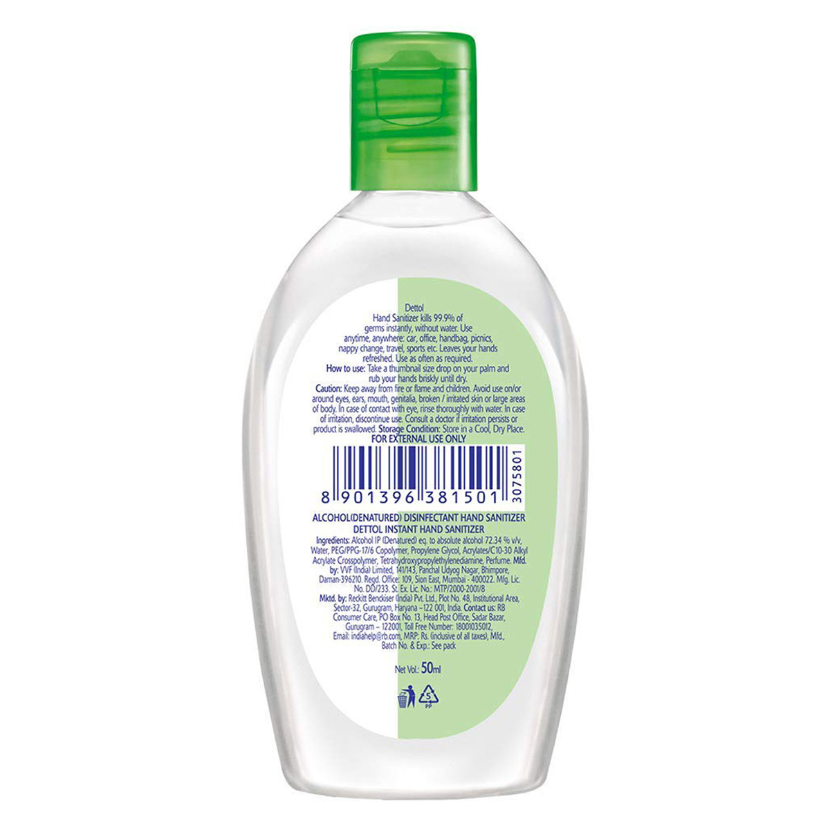 Dettol Original Instant Hand Sanitizer, 50 ml, Pack of 1 Dettol Original Instant Hand Sanitizer, 50 ml, Pack of 1