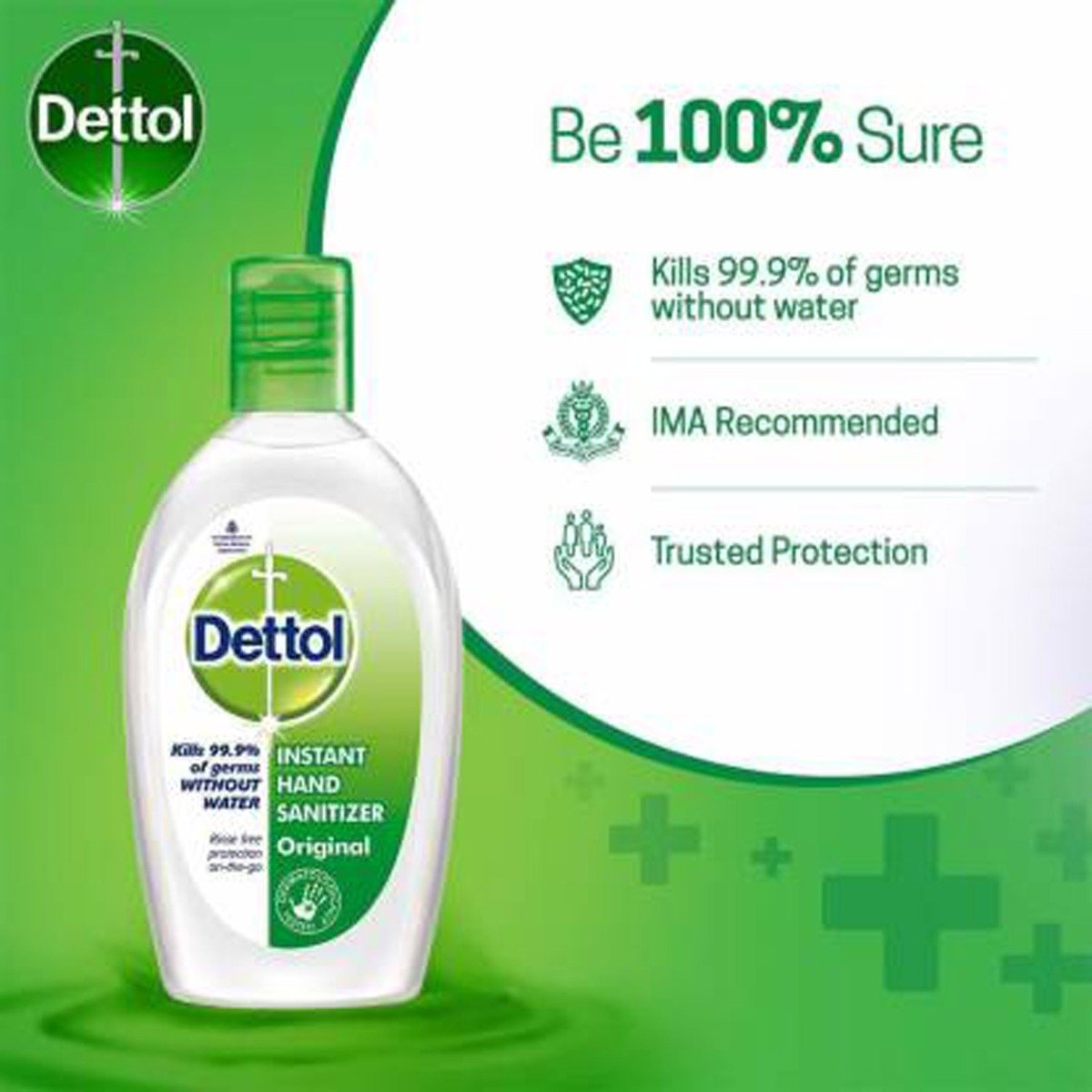 Dettol Original Hand Sanitizer, 100 ml (2x50 ml), Pack of 50 Dettol Original Hand Sanitizer, 100 ml (2x50 ml), Pack of 50