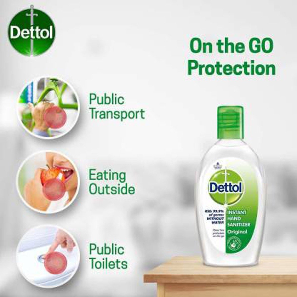 Dettol Original Hand Sanitizer, 100 ml (2x50 ml), Pack of 50 Dettol Original Hand Sanitizer, 100 ml (2x50 ml), Pack of 50