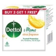 Dettol Moms Citrus Fragrance Soap, 75 gm (Buy 3, Get 1 Free)