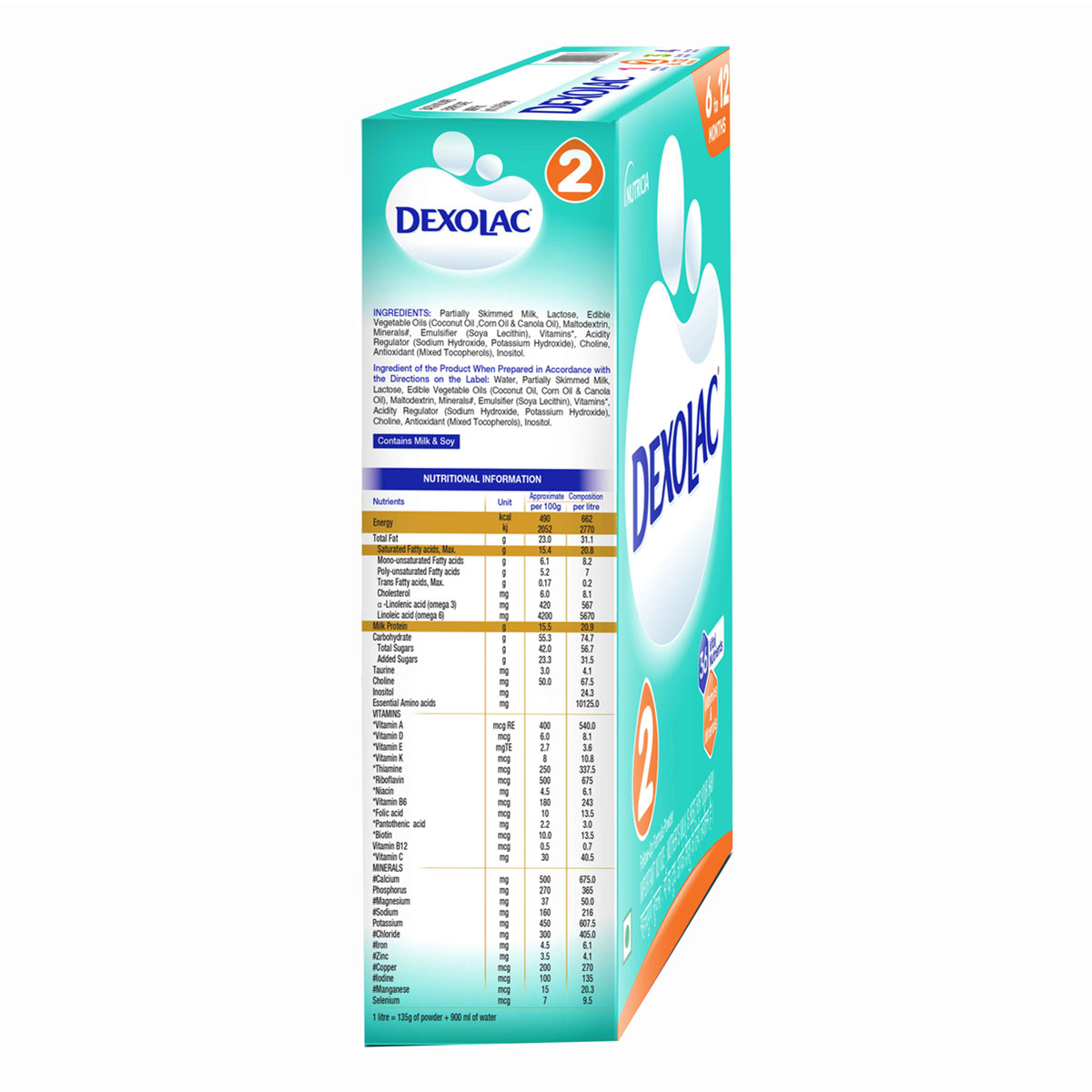 Dexolac Follow-Up Formula Stage 2 Powder (6-12 Months), 400 gm Refill Pack, Pack of 1 Dexolac Follow-Up Formula Stage 2 Powder (6-12 Months), 400 gm Refill Pack, Pack of 1