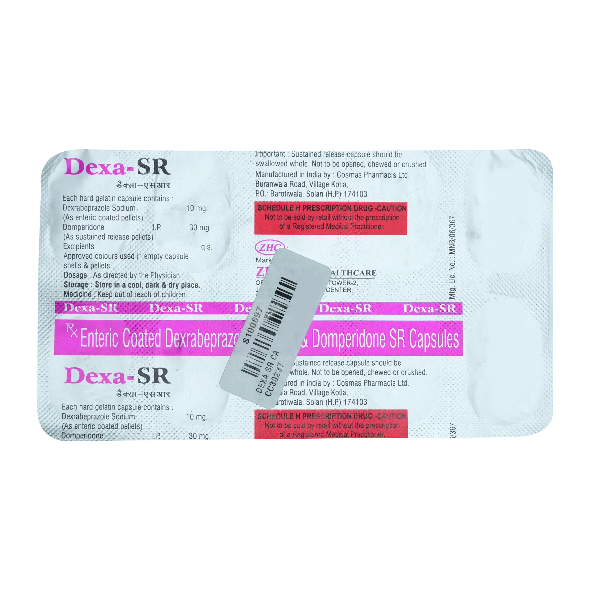 Dexa-SR Capsule 10's, Pack of 10 CAPSULES Dexa-SR Capsule 10's, Pack of 10 CAPSULES