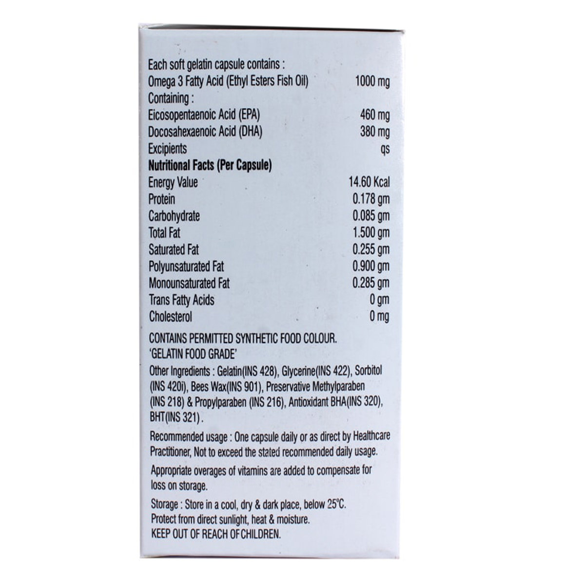 Dexomega Soft Gelatin Capsule 30's, Pack of 1 Capsule Dexomega Soft Gelatin Capsule 30's, Pack of 1 Capsule