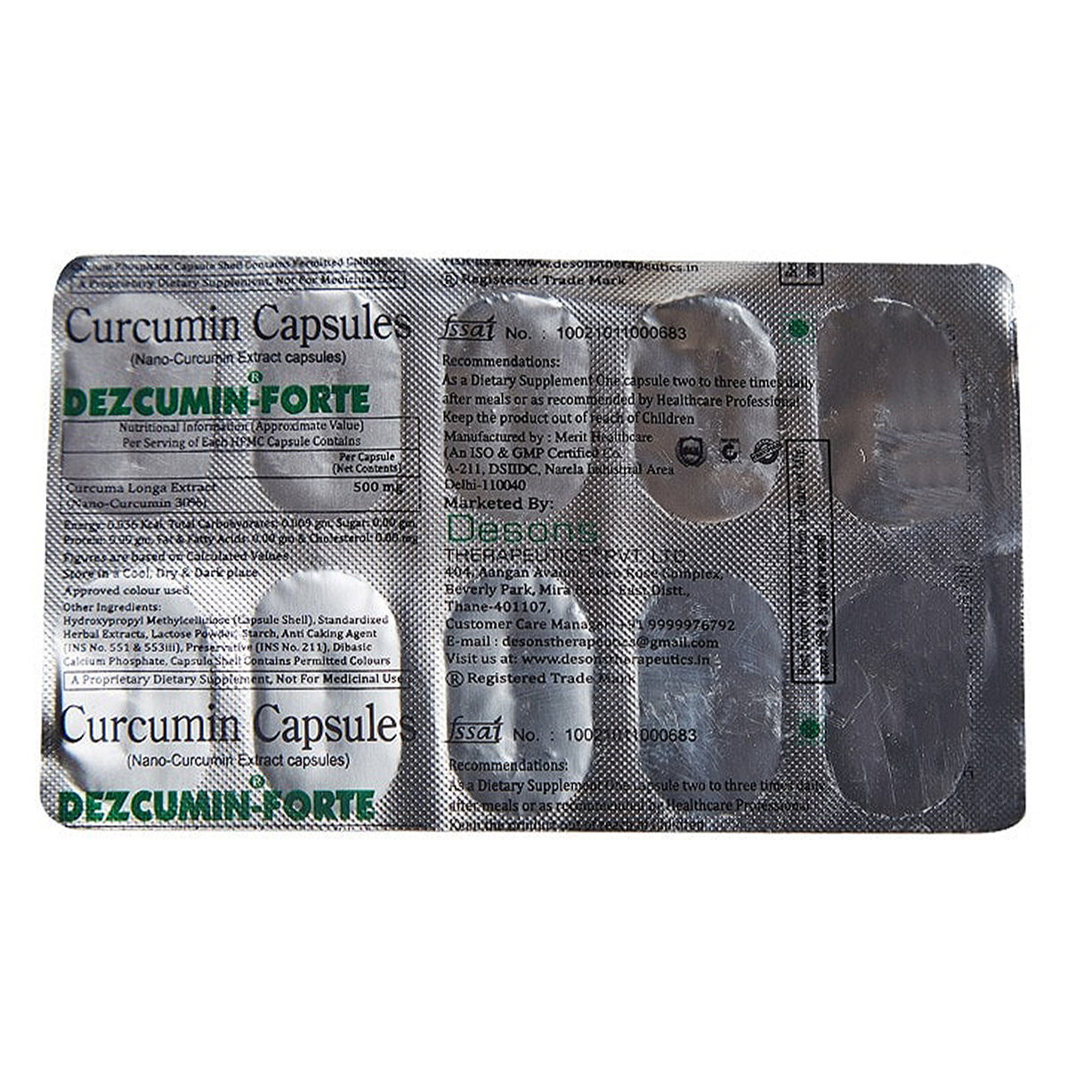 Dezcumin- Forte Capsule 10's, Pack of 10 Dezcumin- Forte Capsule 10's, Pack of 10