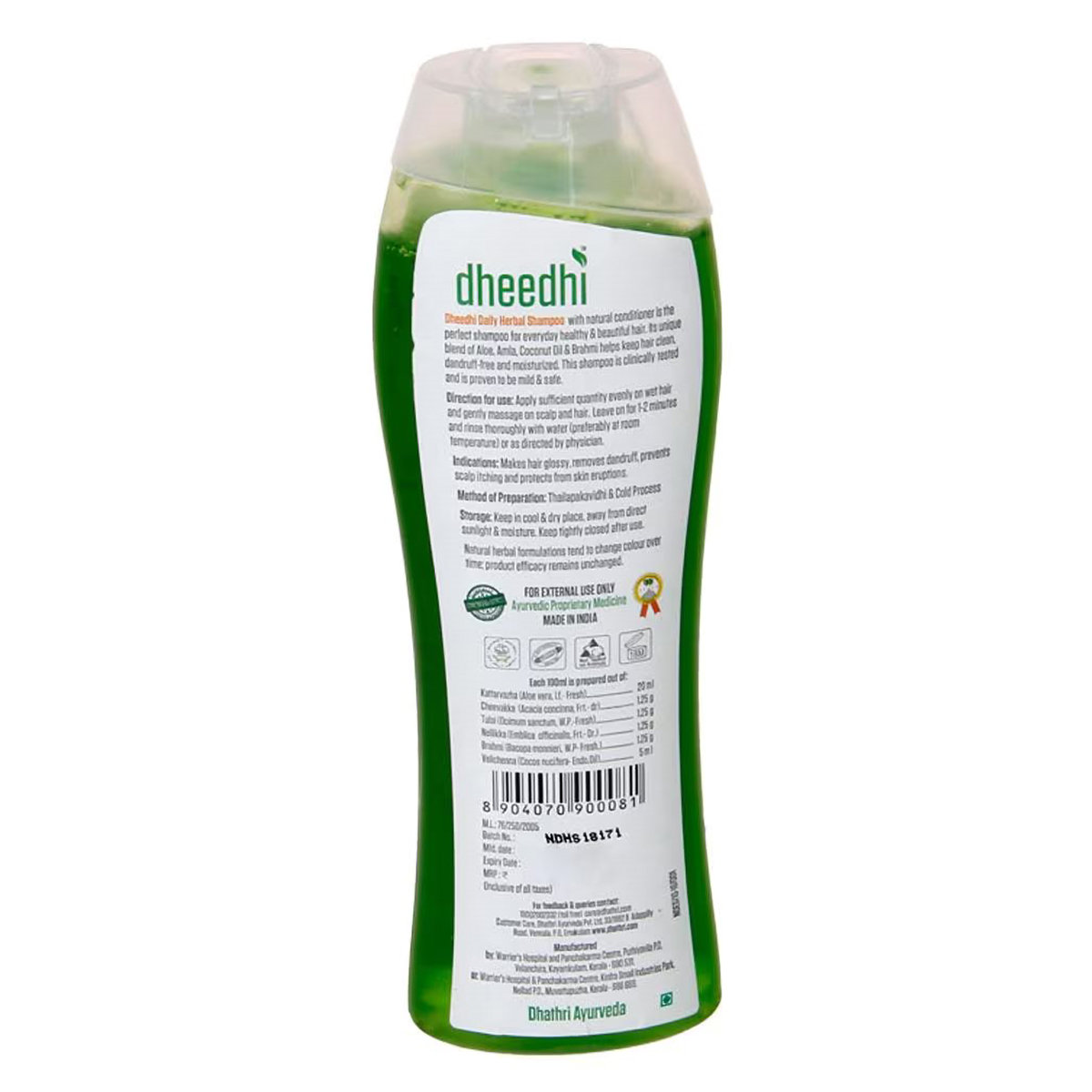 Dhathri Shampoo, 100 ml, Pack of 1 Dhathri Shampoo, 100 ml, Pack of 1