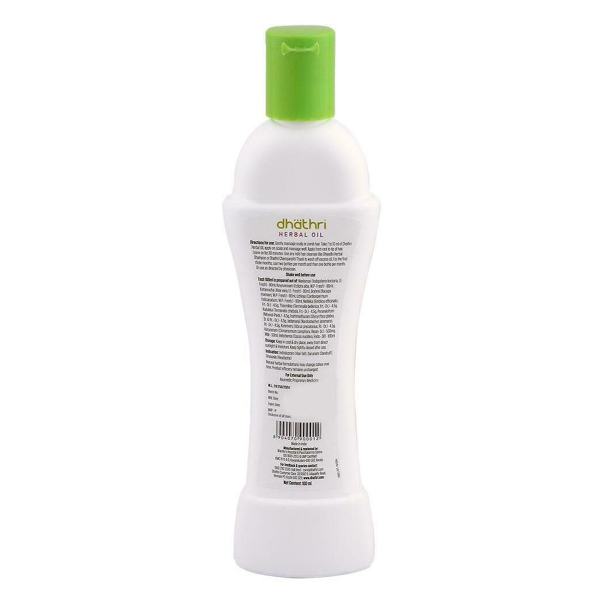 Dhathri Hair Care Herbal Oil, 100 ml, Pack of 1 Dhathri Hair Care Herbal Oil, 100 ml, Pack of 1