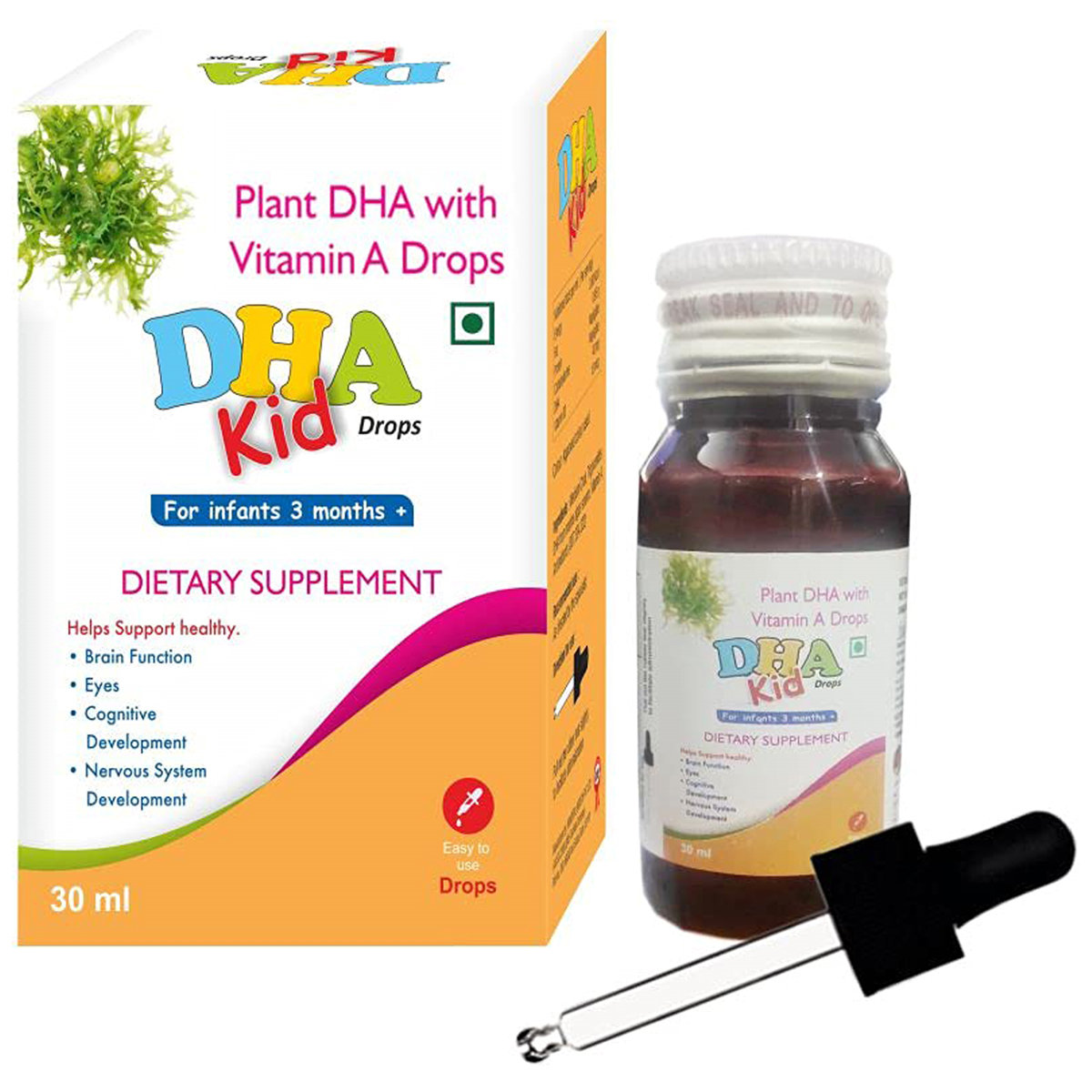 DHA Kid Drops 30 ml, Pack of 1 DROPS DHA Kid Drops 30 ml, Pack of 1 DROPS