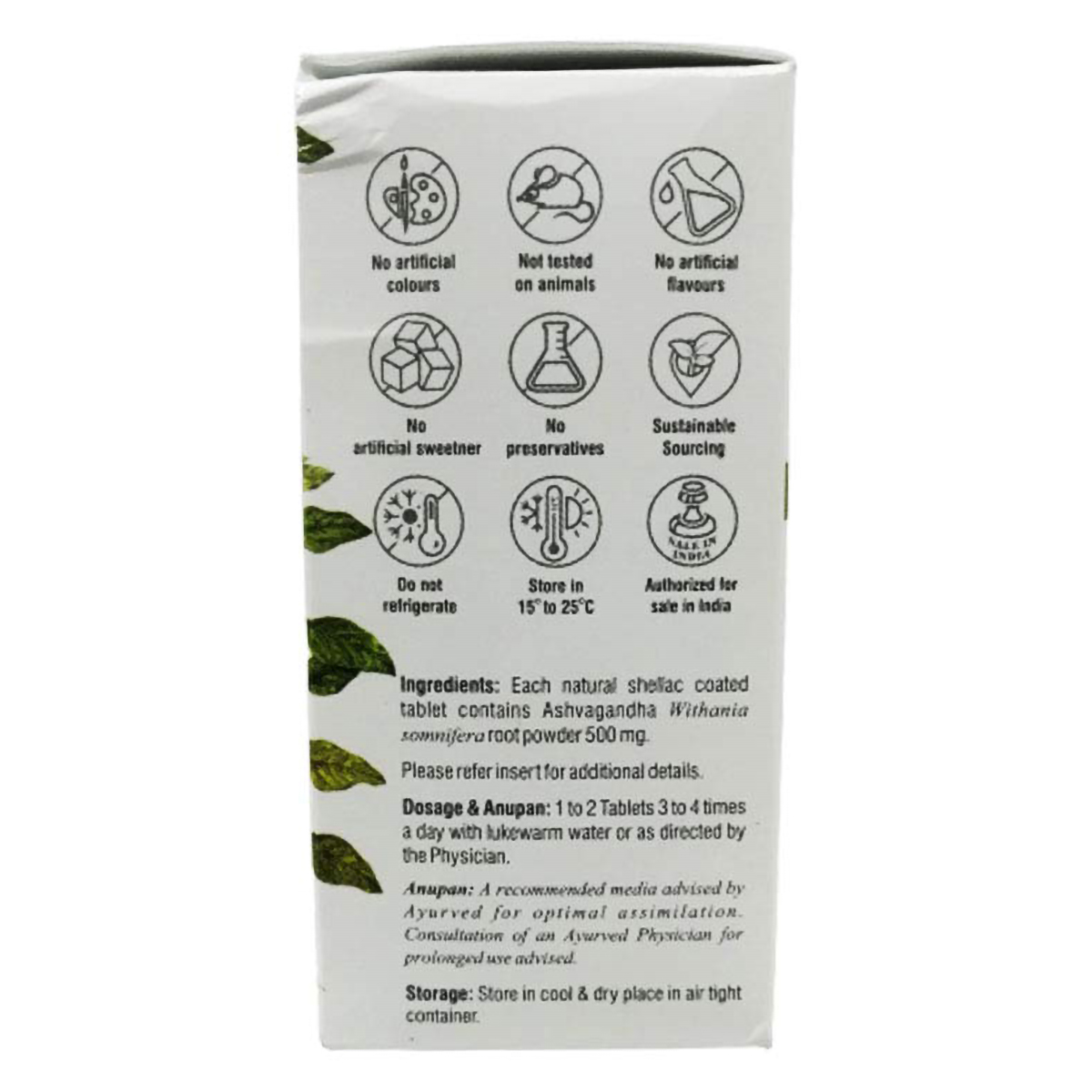 Dhootapapeshwar Ashvagandha, 60 Tablets, Pack of 1 Dhootapapeshwar Ashvagandha, 60 Tablets, Pack of 1