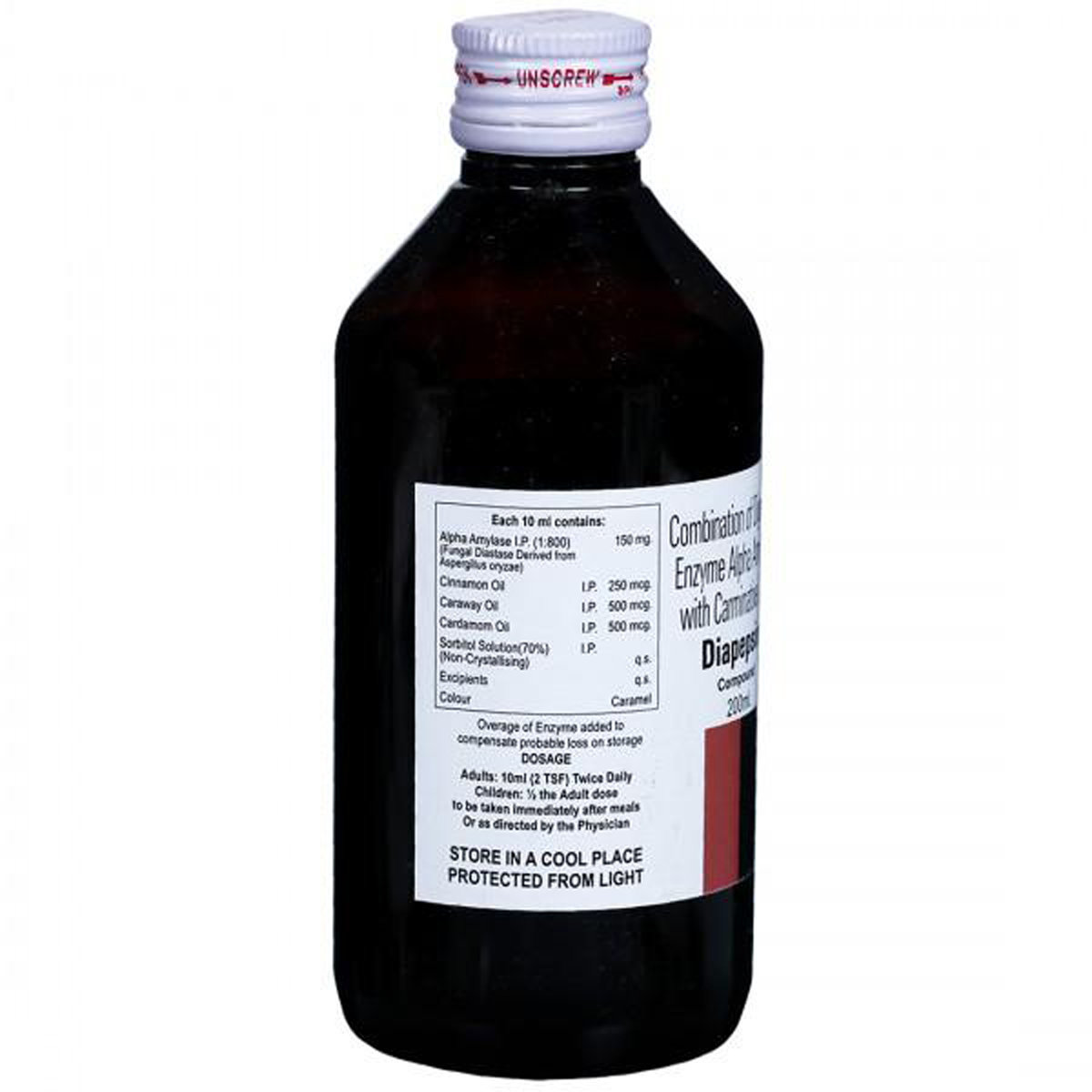 Diapepsin Compound Syrup 200 ml, Pack of 1 SYRUP Diapepsin Compound Syrup 200 ml, Pack of 1 SYRUP