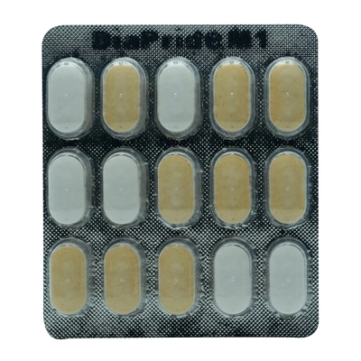 Diapride M 1 Tablet 15's, Pack of 15 TABLETS