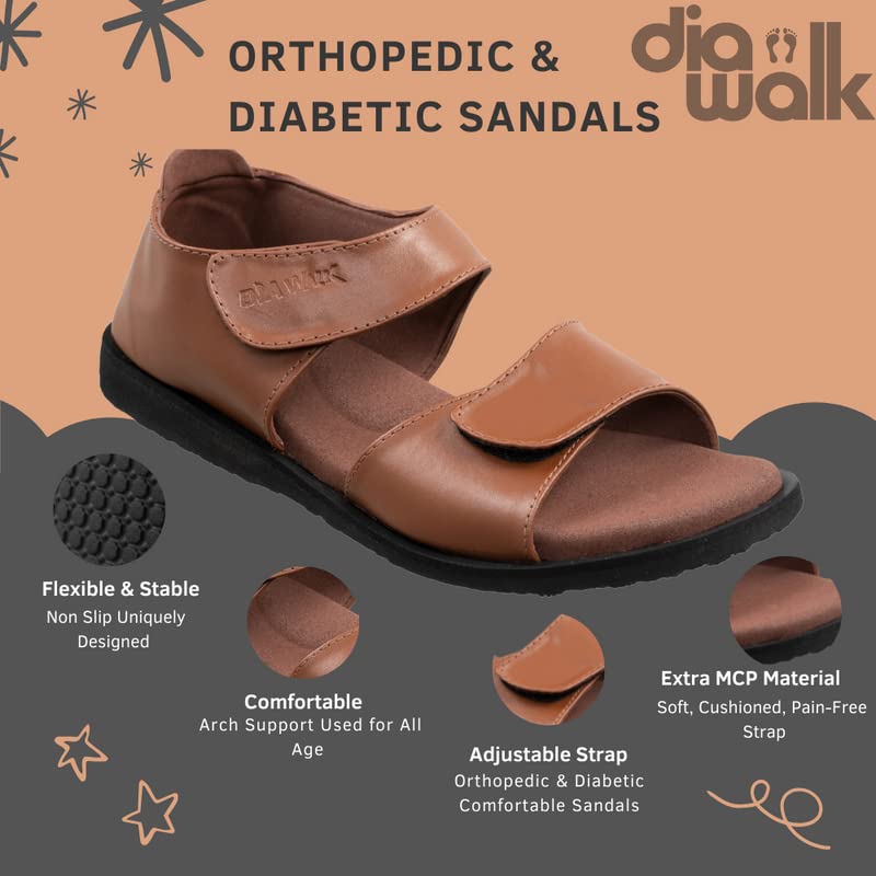 Dr. Sayani's Diabetic Footwear Ladies Sandale-0234, 1 Count, Pack of 1 Dr. Sayani's Diabetic Footwear Ladies Sandale-0234, 1 Count, Pack of 1