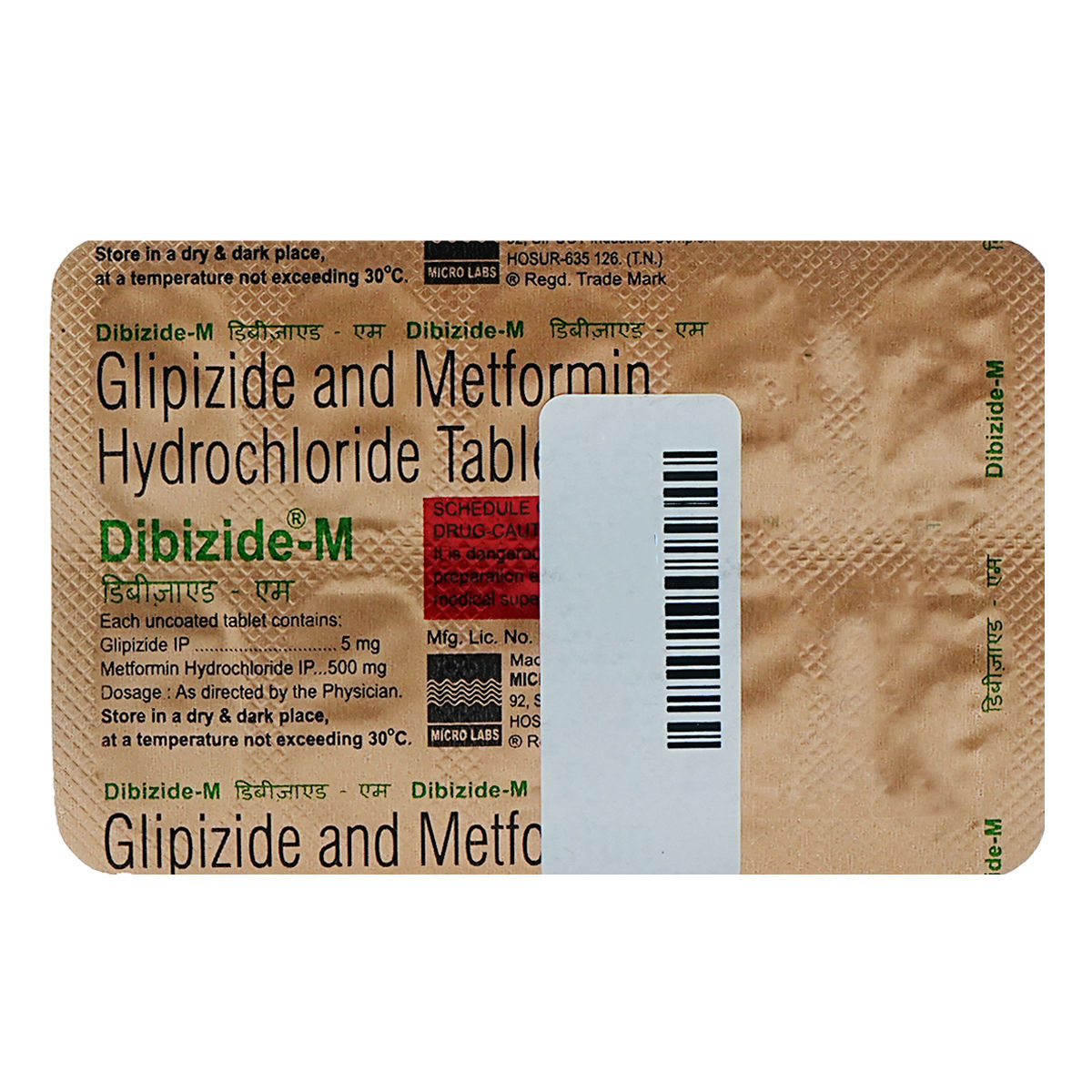 Buy Dibizide-M Tablet 10's Online