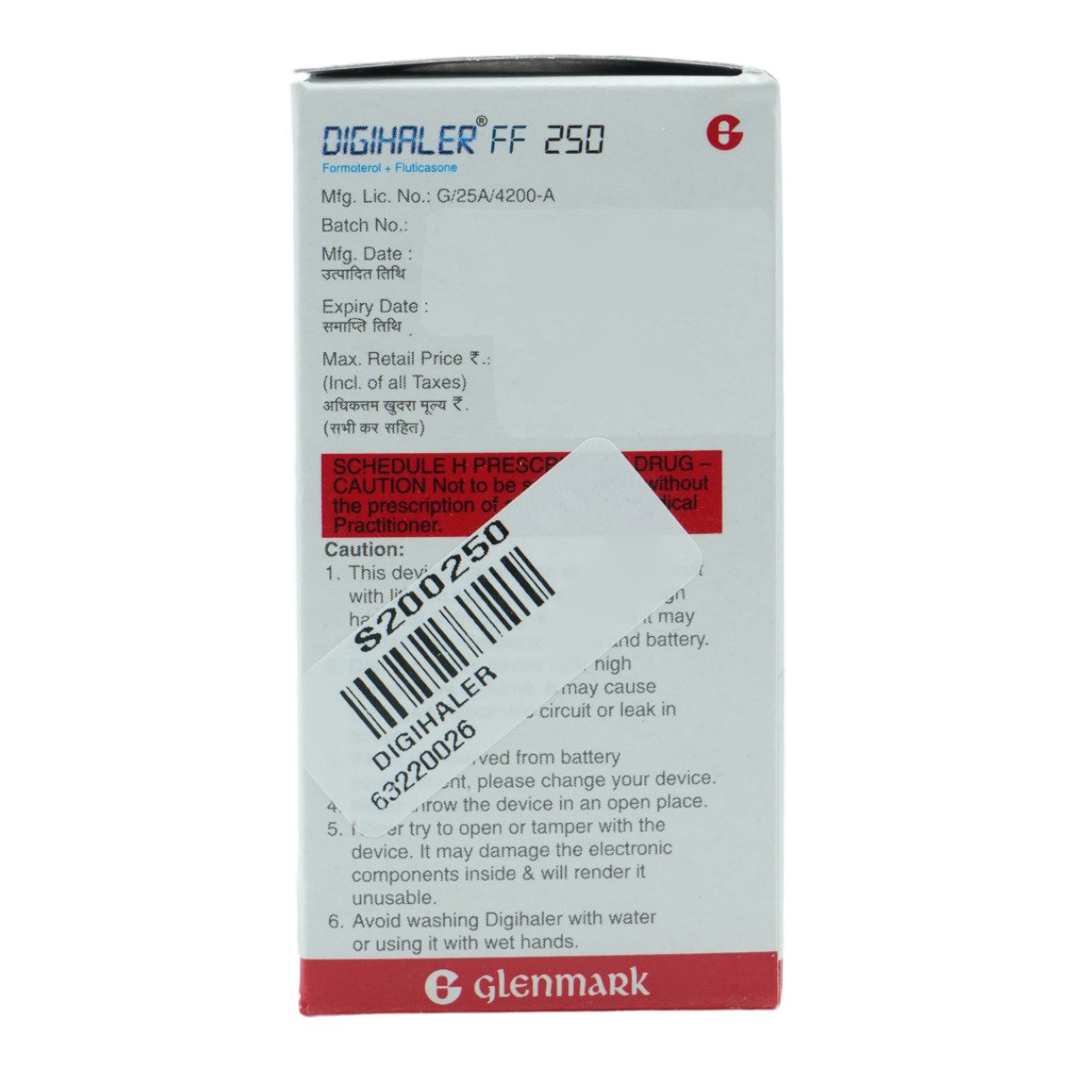 Digihaler FF 250 Inhaler 120 mdi, Pack of 1 INHALER Digihaler FF 250 Inhaler 120 mdi, Pack of 1 INHALER