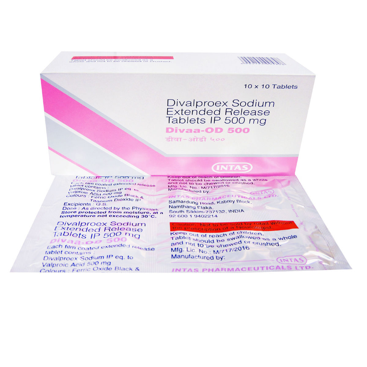 Buy Divaa-OD 500 Tablet 10's Online