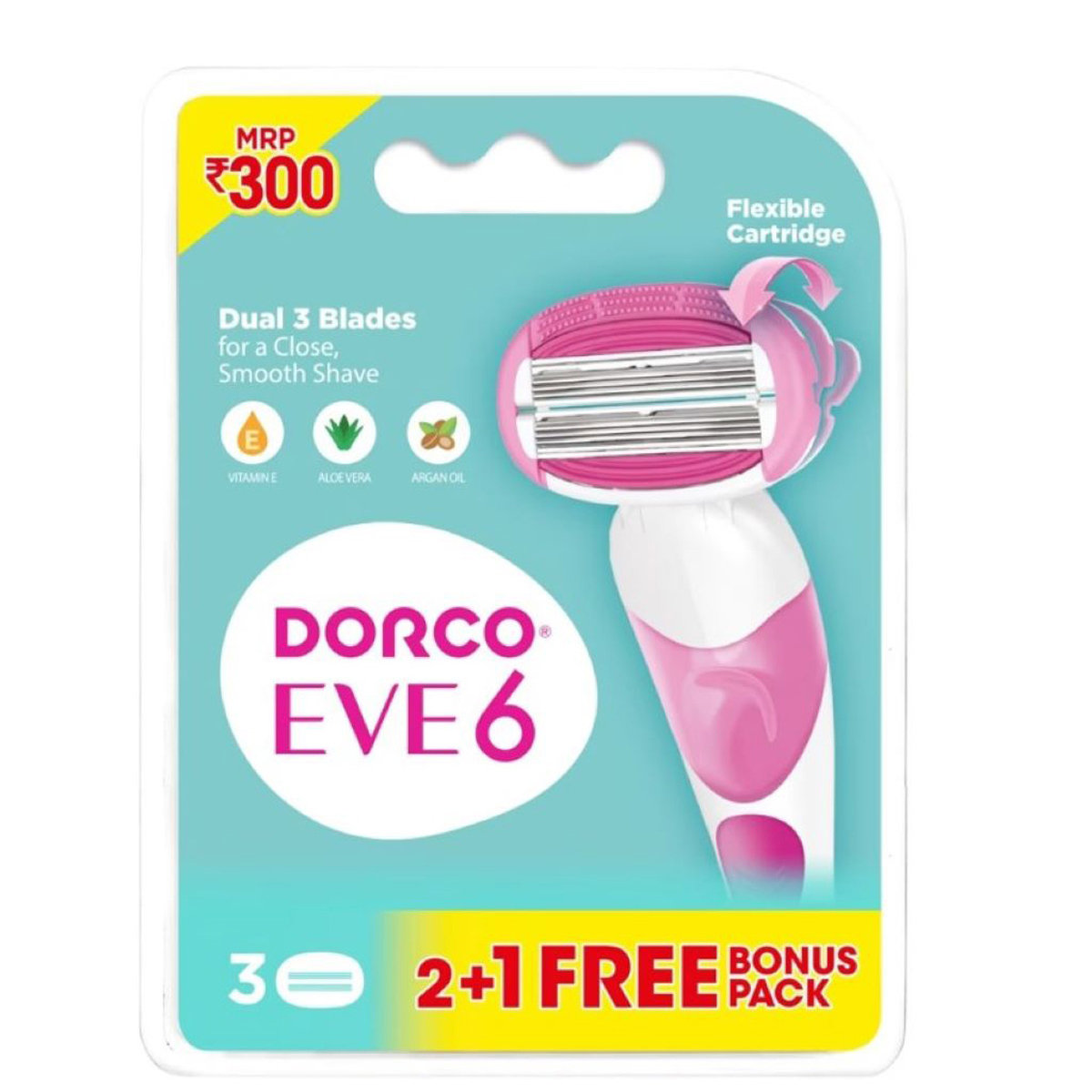 Dorco Eve 6 Cartridges, 2 Count, Pack of 1 Dorco Eve 6 Cartridges, 2 Count, Pack of 1