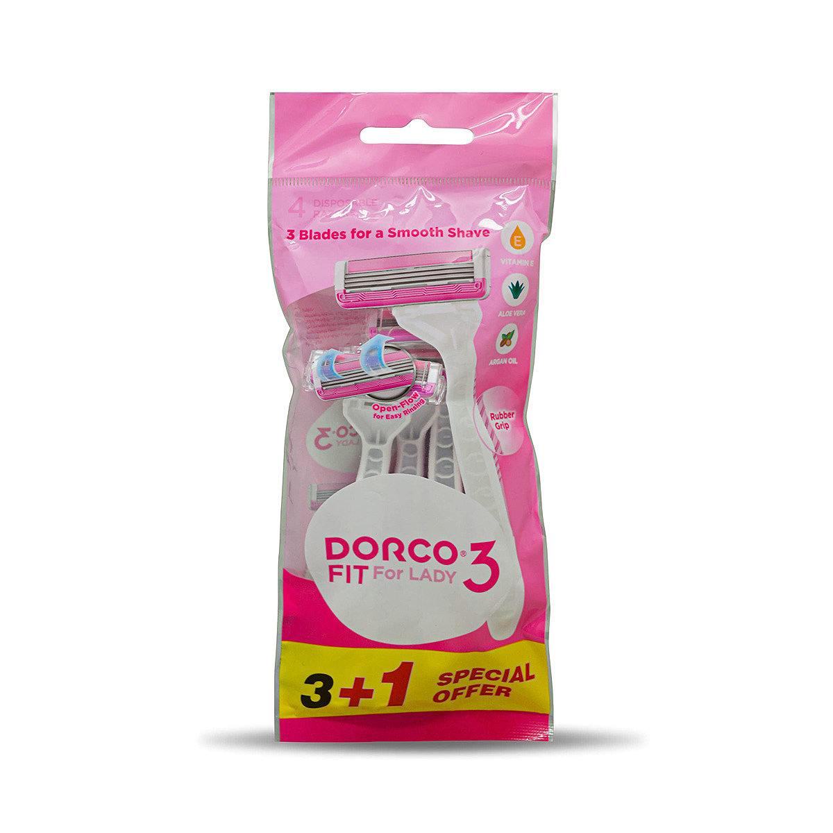 Dorco Eve Fit 3 Razor, 3 Count, Pack of 1 Dorco Eve Fit 3 Razor, 3 Count, Pack of 1