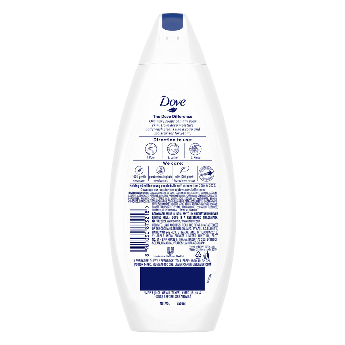 Dove Deep Moisture Body Wash, 250 ml, Pack of 1 Dove Deep Moisture Body Wash, 250 ml, Pack of 1