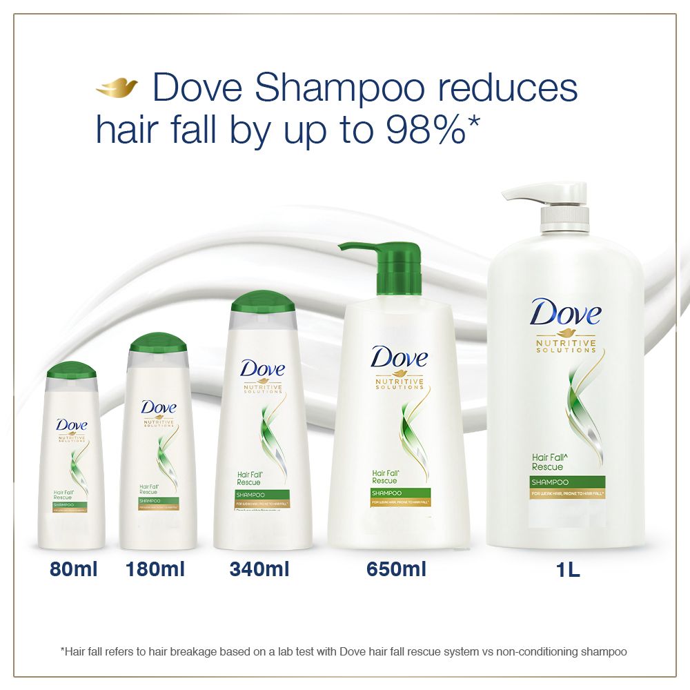 Dove Hair Fall Rescue Shampoo, 180 ml, Pack of 1 Dove Hair Fall Rescue Shampoo, 180 ml, Pack of 1
