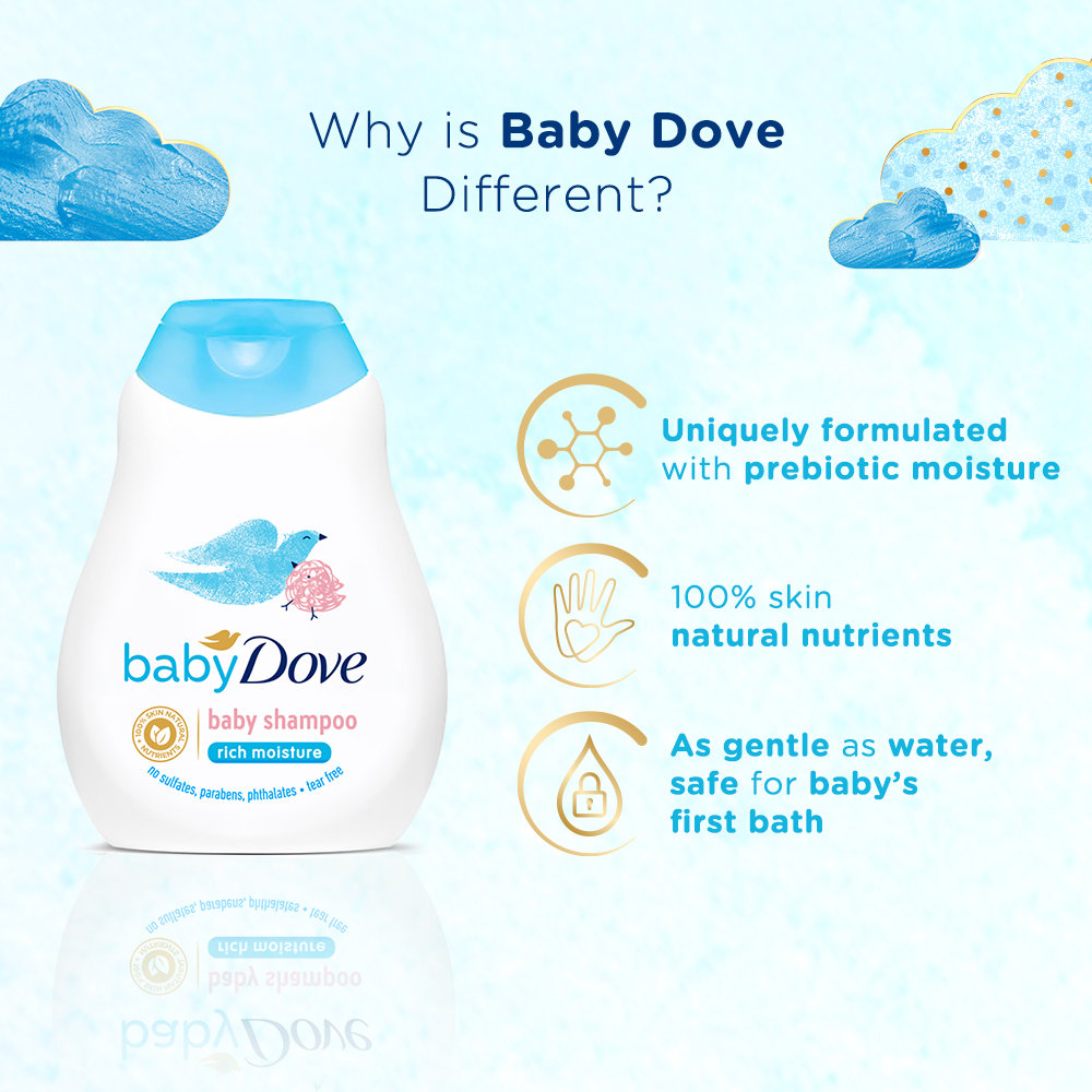 Baby Dove Rich Moisture Shampoo, 200 ml, Pack of 1 Baby Dove Rich Moisture Shampoo, 200 ml, Pack of 1