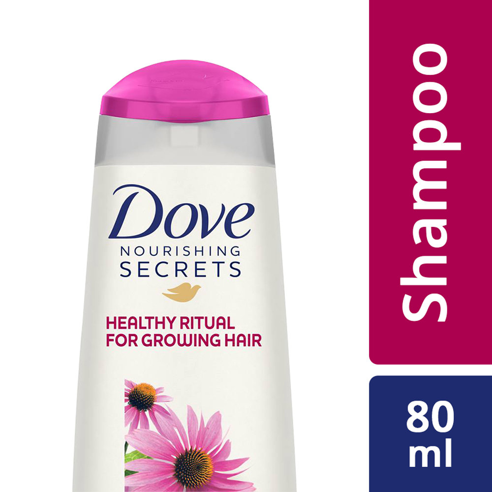 Dove Healthy Ritual for Strengthening Hair Shampoo, 80 ml, Pack of 1 Dove Healthy Ritual for Strengthening Hair Shampoo, 80 ml, Pack of 1