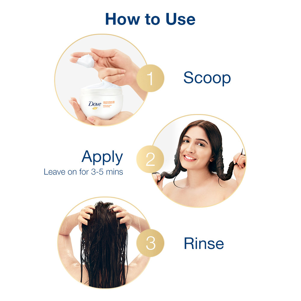 Dove Healthy Ritual for Strengthening Hair Mask, 300 ml, Pack of 1 Dove Healthy Ritual for Strengthening Hair Mask, 300 ml, Pack of 1
