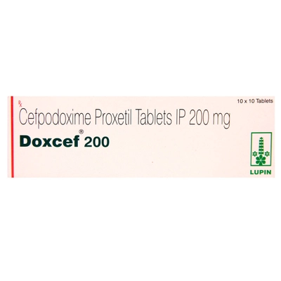 Doxcef 200 Tablet 10's, Pack of 10 TABLETS