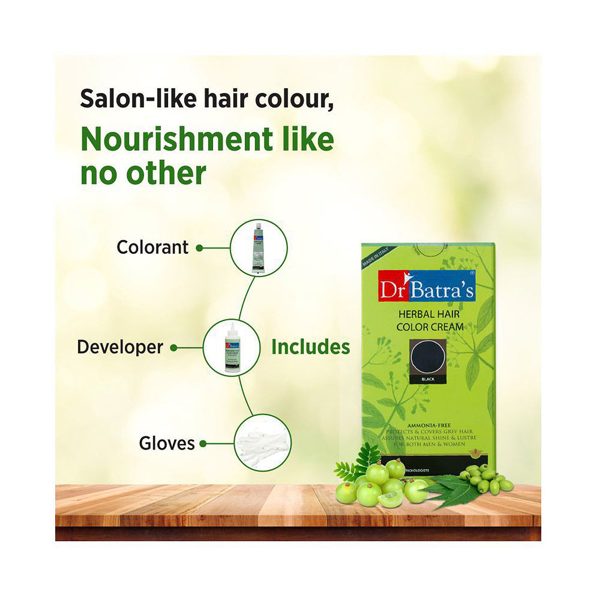 Dr Batra's Herbal Hair Color Cream, 130 gm, Pack of 1 Dr Batra's Herbal Hair Color Cream, 130 gm, Pack of 1