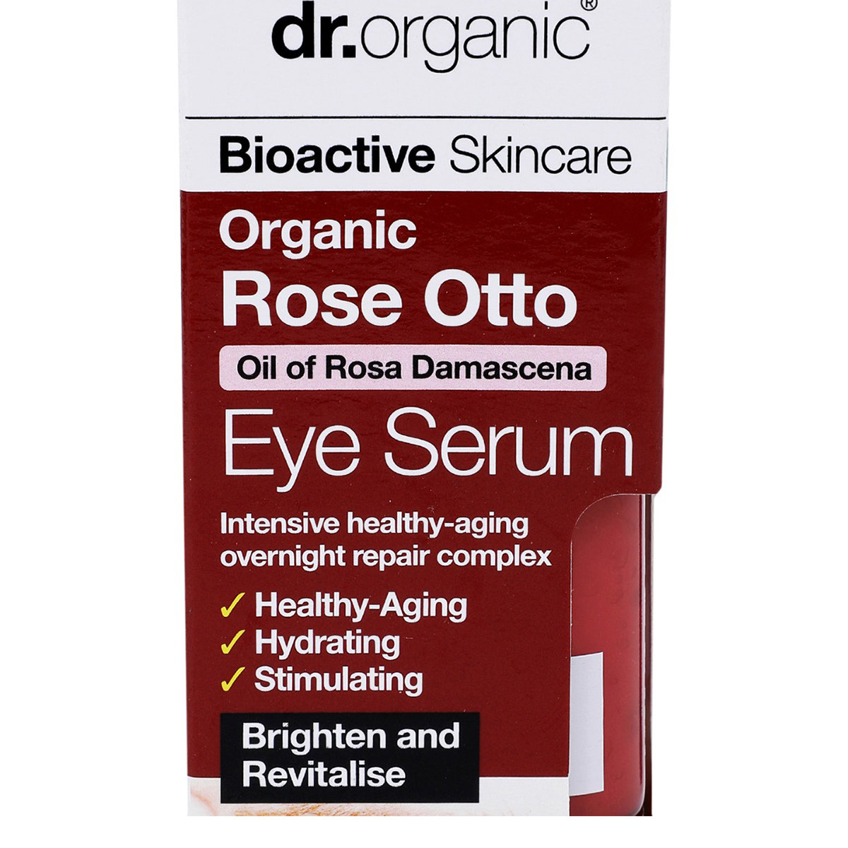 Dr. Organic Rose Otto Eye Serum 15 ml | Orgainc Rose Oil | Stimulating, Healthy Ageing Eye Serum, Pack of 1 Dr. Organic Rose Otto Eye Serum 15 ml | Orgainc Rose Oil | Stimulating, Healthy Ageing Eye Serum, Pack of 1