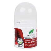 dr.organic Rose Otto Deodorant Roll-On, 50 ml, Pack of 1