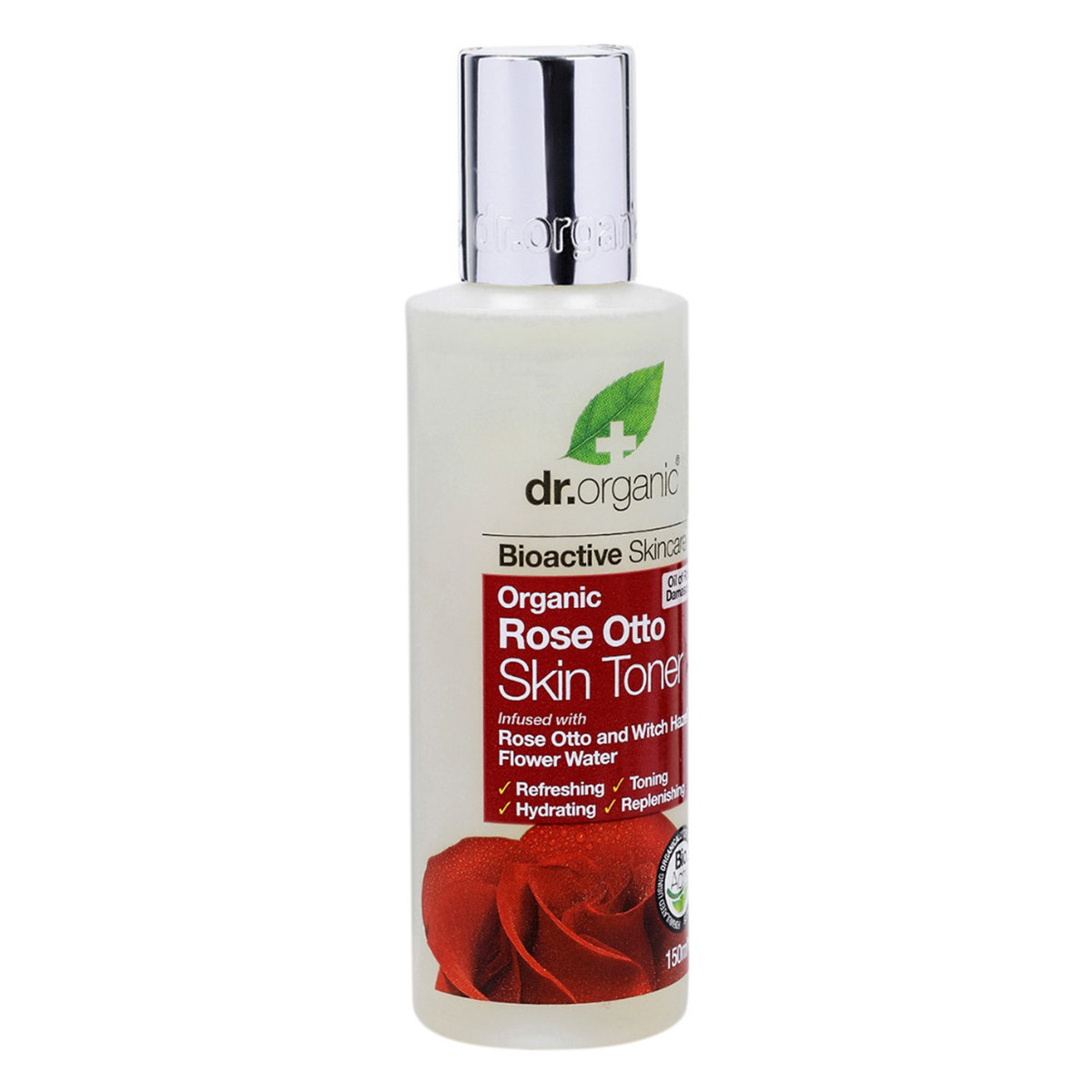 Dr. Organic Rose Otto Skin Toner 150 ml | Rose Otto, Witch Hazel Flower Extract | Refreshing, Toning, Replenishing, Hydrating | For Mature Skin, Pack of 1 Dr. Organic Rose Otto Skin Toner 150 ml | Rose Otto, Witch Hazel Flower Extract | Refreshing, Toning, Replenishing, Hydrating | For Mature Skin, Pack of 1