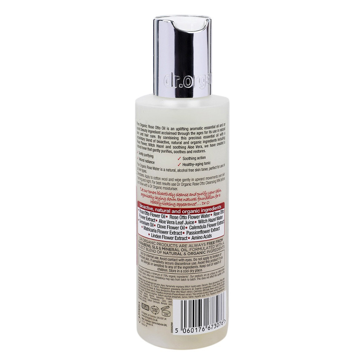 Dr. Organic Rose Otto Skin Toner 150 ml | Rose Otto, Witch Hazel Flower Extract | Refreshing, Toning, Replenishing, Hydrating | For Mature Skin, Pack of 1 Dr. Organic Rose Otto Skin Toner 150 ml | Rose Otto, Witch Hazel Flower Extract | Refreshing, Toning, Replenishing, Hydrating | For Mature Skin, Pack of 1