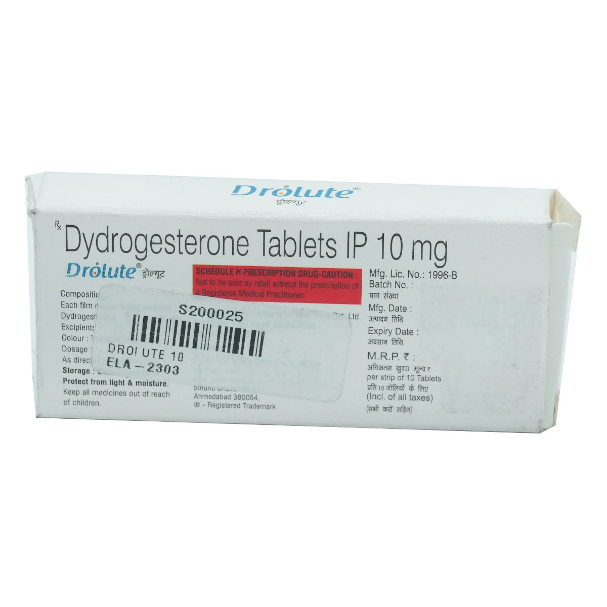Drolute Tablet 10's, Pack of 10 TABLETS Drolute Tablet 10's, Pack of 10 TABLETS