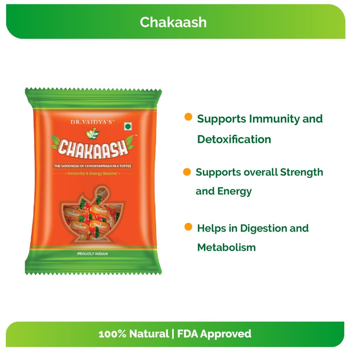 Dr. Vaidya's Chakaash Chyanwanprash Toffee, 50 Count, Pack of 50 Dr. Vaidya's Chakaash Chyanwanprash Toffee, 50 Count, Pack of 50