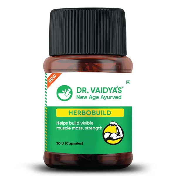 Dr. Vaidya's Herbobuild, 30 Capsules, Pack of 1