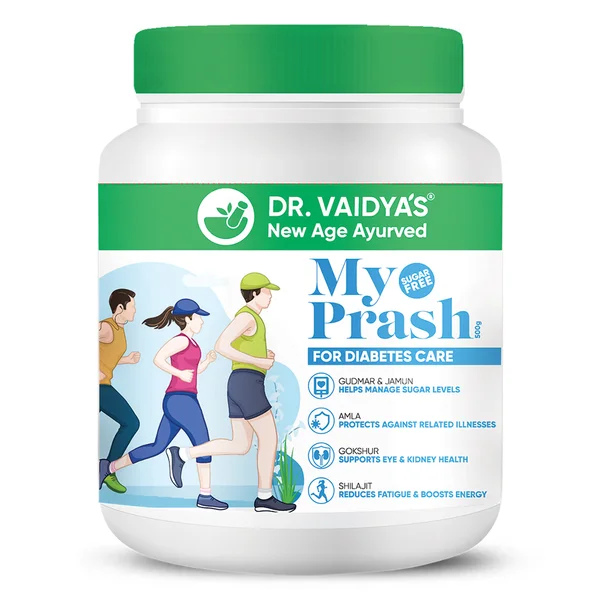 DR. Vaidya's My Prash Chyawanprash for Diabetes Care, 500 gm, Pack of 1