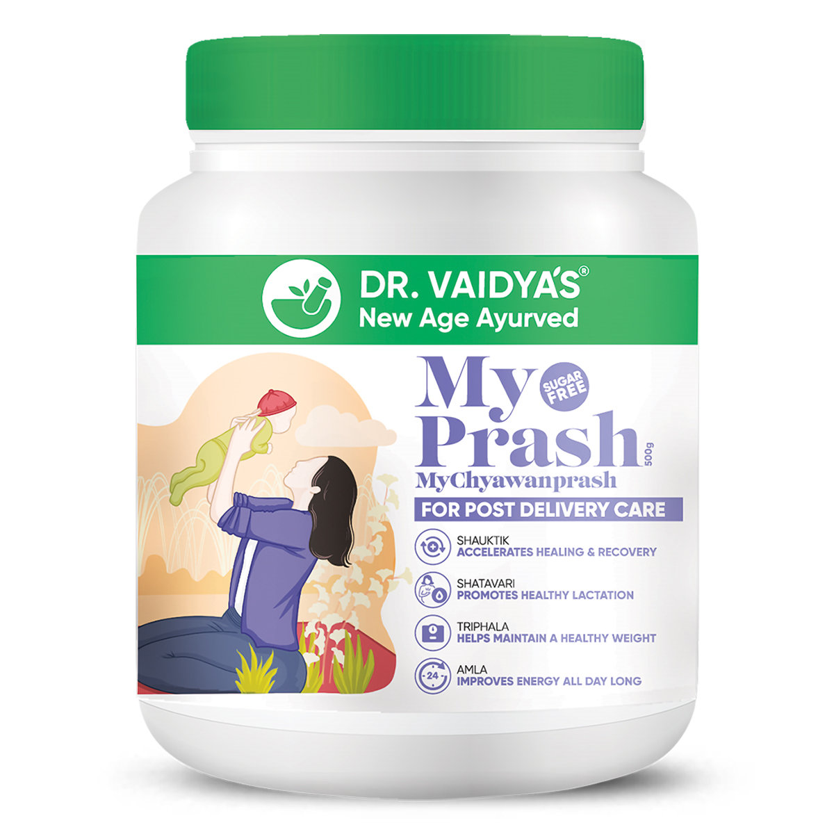 DR. Vaidya's My Prash Chyawanprash for Post Delivery Care, 500 gm, Pack of 1 DR. Vaidya's My Prash Chyawanprash for Post Delivery Care, 500 gm, Pack of 1