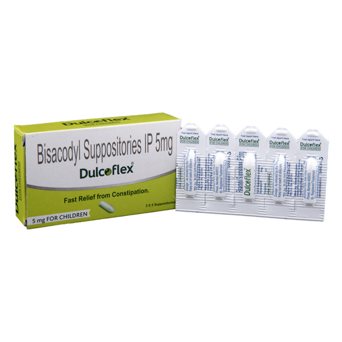 Dulcolax Children Suppository 5's, Pack of 1 Suppository Dulcolax Children Suppository 5's, Pack of 1 Suppository