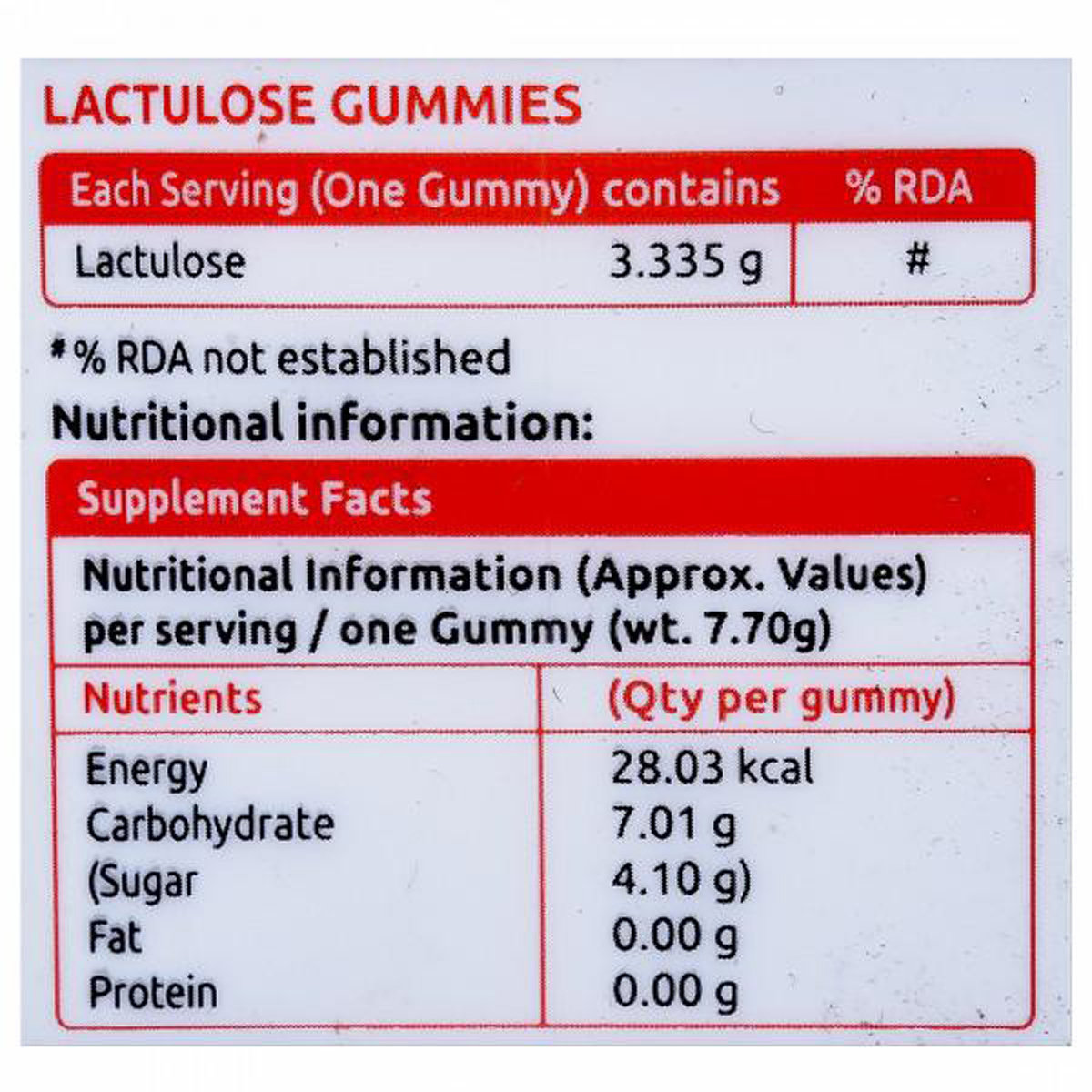 Duphalac Chews Strawberry Chewable Gummies 30's, Pack of 1 Duphalac Chews Strawberry Chewable Gummies 30's, Pack of 1