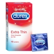 Durex Extra Thin Condoms, 10 Count